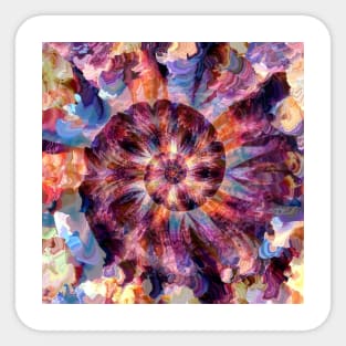 Golden Ratio - Quartz Kaleidoscope - Fibonacci Spiral Sticker